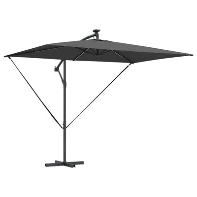 Vidaxx Sonnenschirm Anthrazit 294 x 200 x 270 cm Polyester und Aluminium