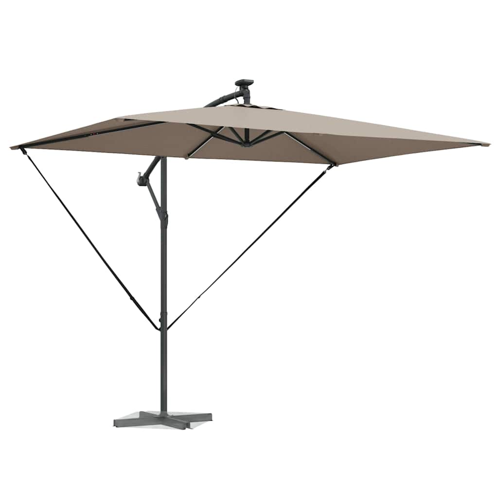 Vidaxx Sonnenschirm Taupe 294 x 200 x 270 cm Polyester und Aluminium