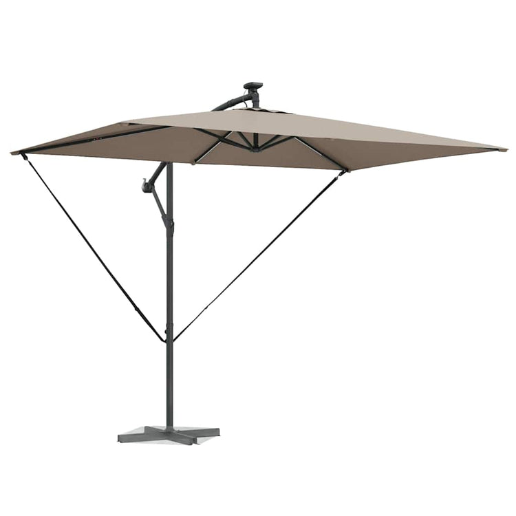 Vidaxx Sonnenschirm Taupe 294 x 200 x 270 cm Polyester und Aluminium