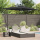 Vidaxx Sonnenschirm schwarz 294 x 200 x 270 cm Polyester und Aluminium