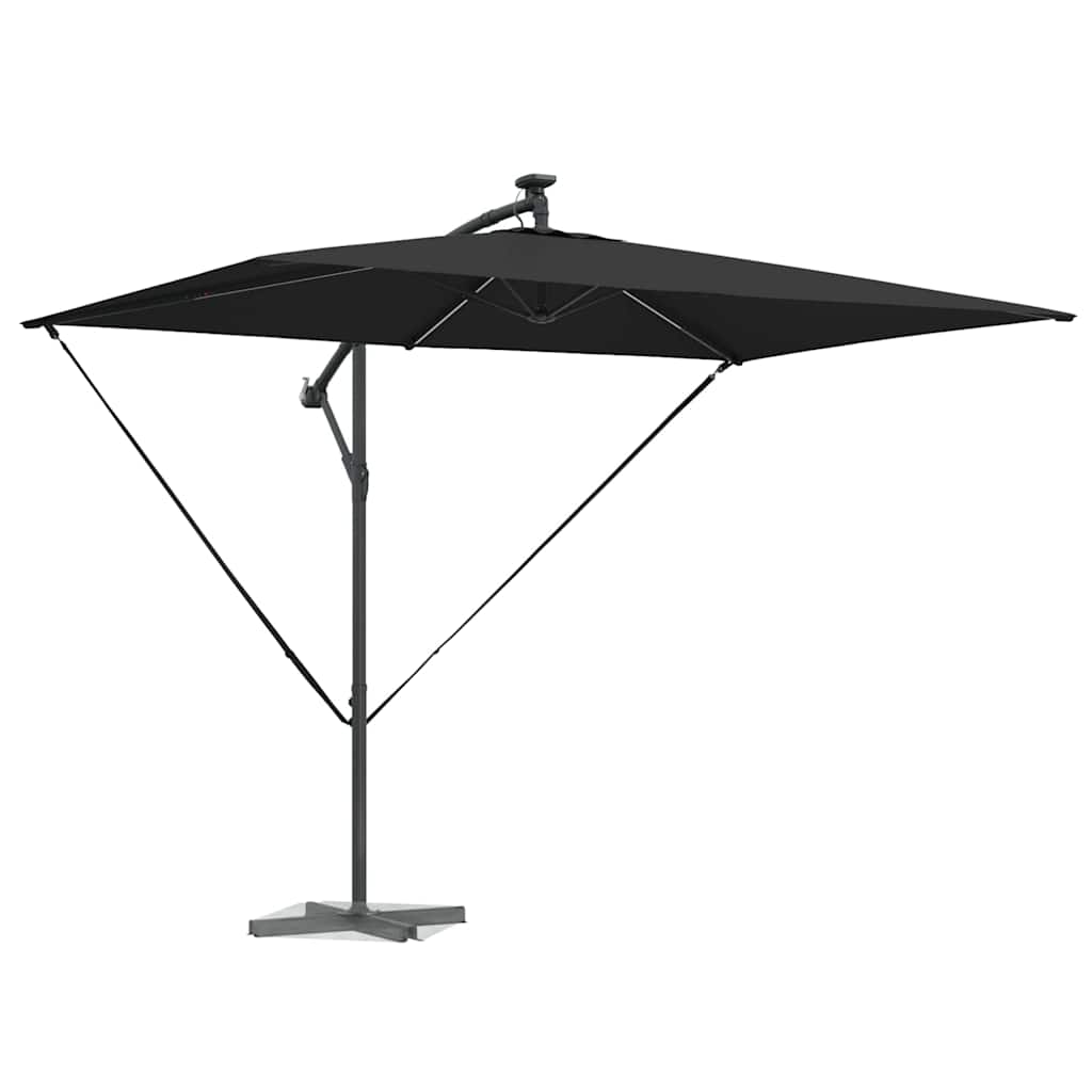 Vidaxx Sonnenschirm schwarz 294 x 200 x 270 cm Polyester und Aluminium