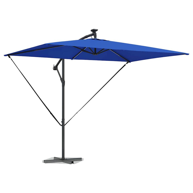 Vidaxx Sonnenschirm Azurblau 294 x 200 x 270 cm Polyester und Aluminium