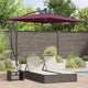 Vidaxx Sonnenschirm Bordeauxrot 294 x 200 x 270 cm Polyester und Aluminium