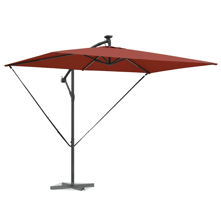 Vidaxx Sonnenschirm Terrakotta 294 x 200 x 270 cm Polyester und Aluminium
