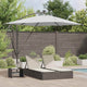 VidaXL Ampel-Bananen-Sonnenschirm Sand 249 x 249 x 250 cm