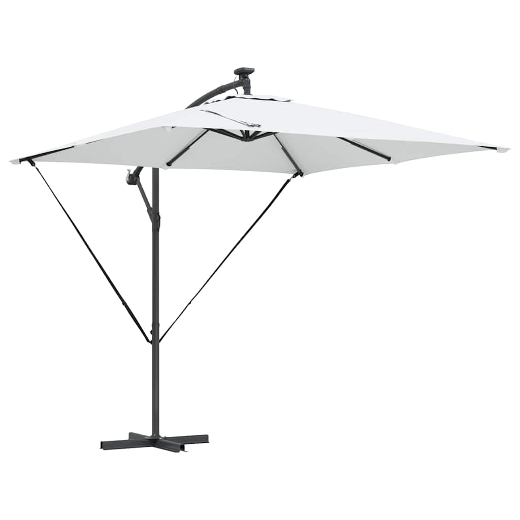 VidaXL Ampel-Bananen-Sonnenschirm Sand 249 x 249 x 250 cm