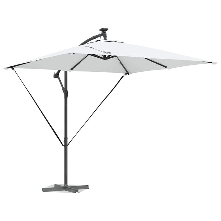 VidaXL Ampel-Bananen-Sonnenschirm Sand 249 x 249 x 250 cm