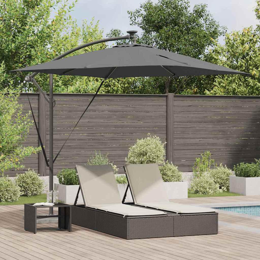 VidaXL Ampel-Bananenschirm Anthrazit 249 x 249 x 250 cm