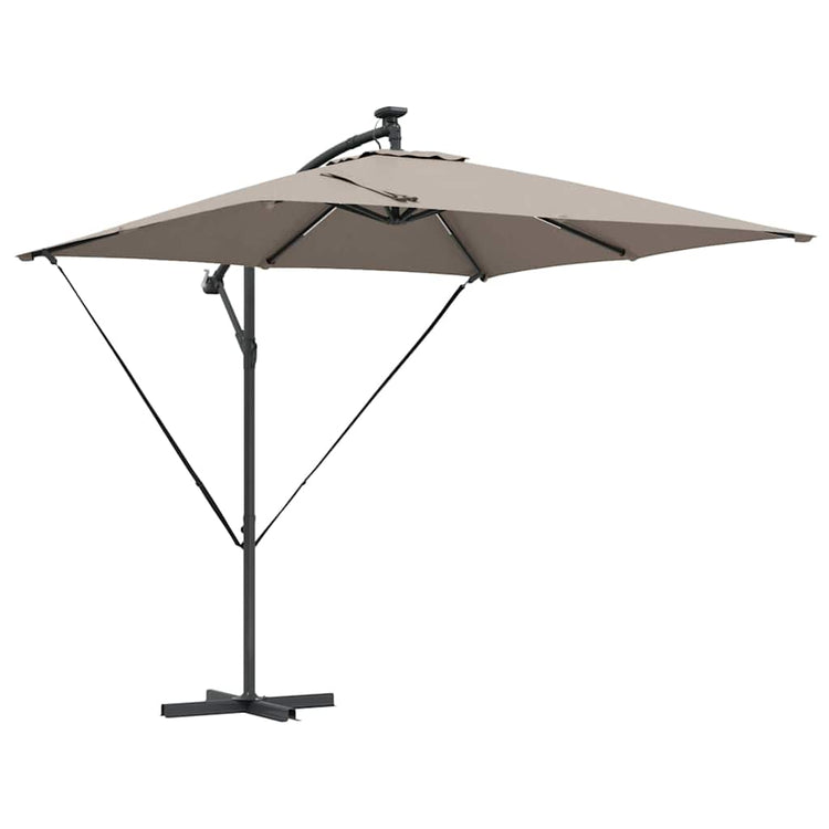 VidaXL Ampel-Bananenschirm Taupe 249 x 249 x 250 cm