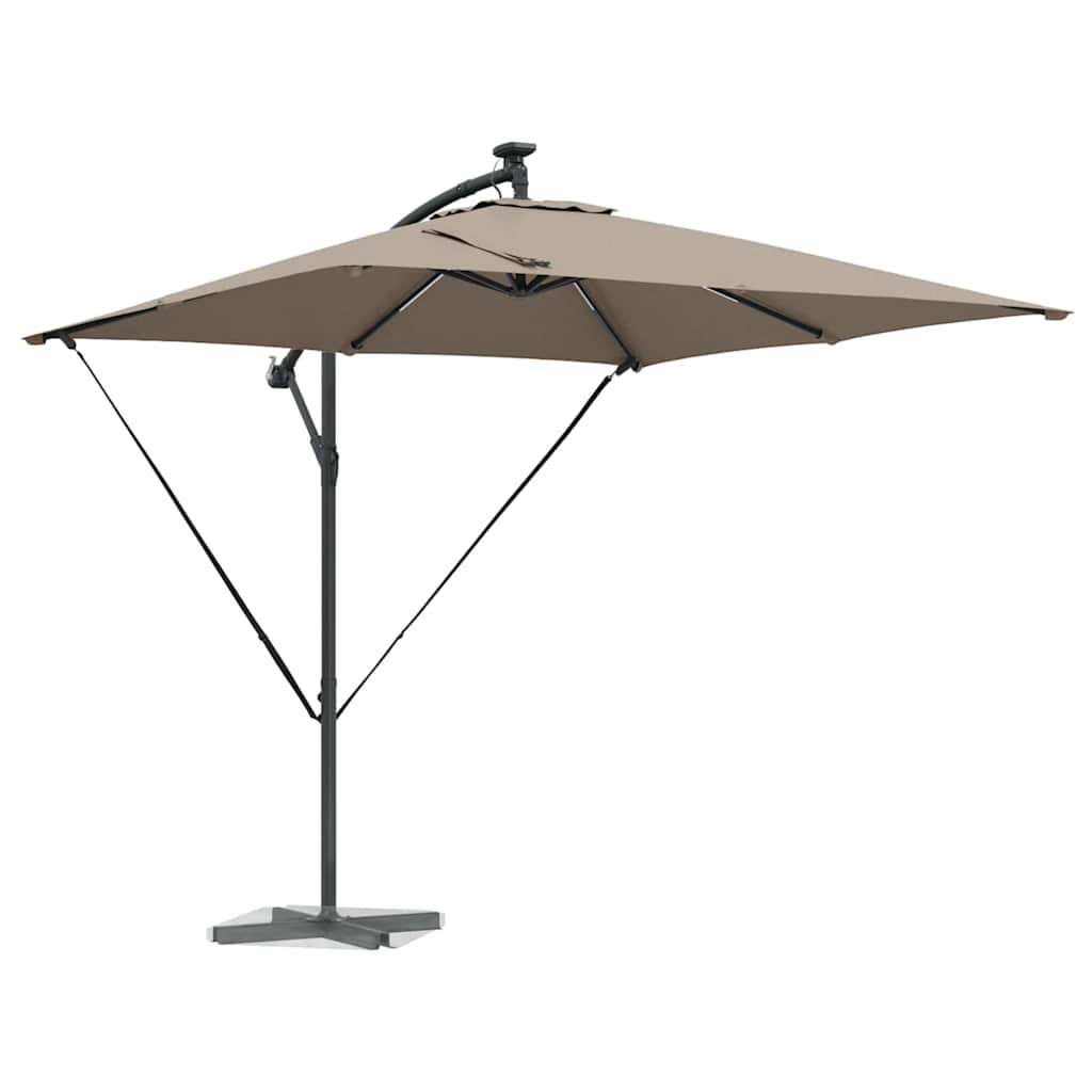 VidaXL Ampel-Bananenschirm Taupe 249 x 249 x 250 cm