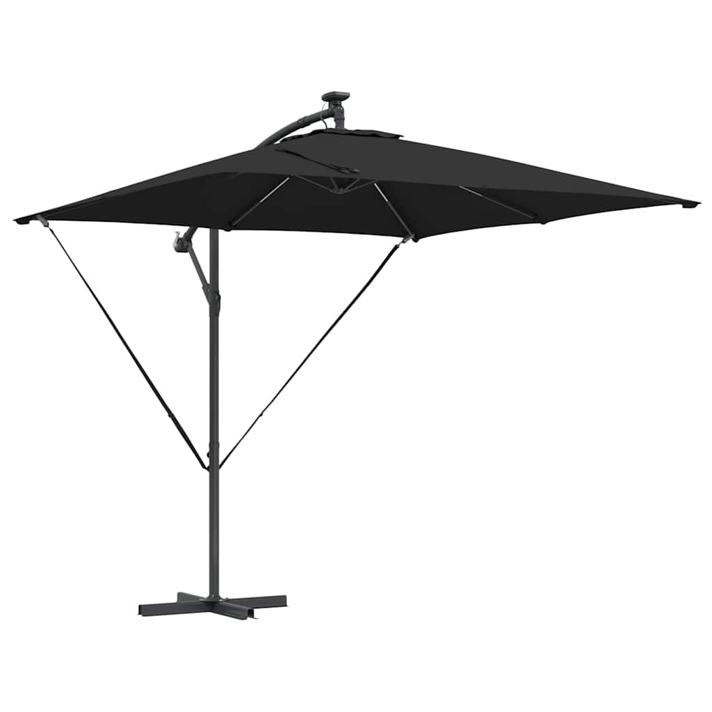 VidaXL Ampel-Bananenschirm Schwarz 249 x 249 x 250 cm