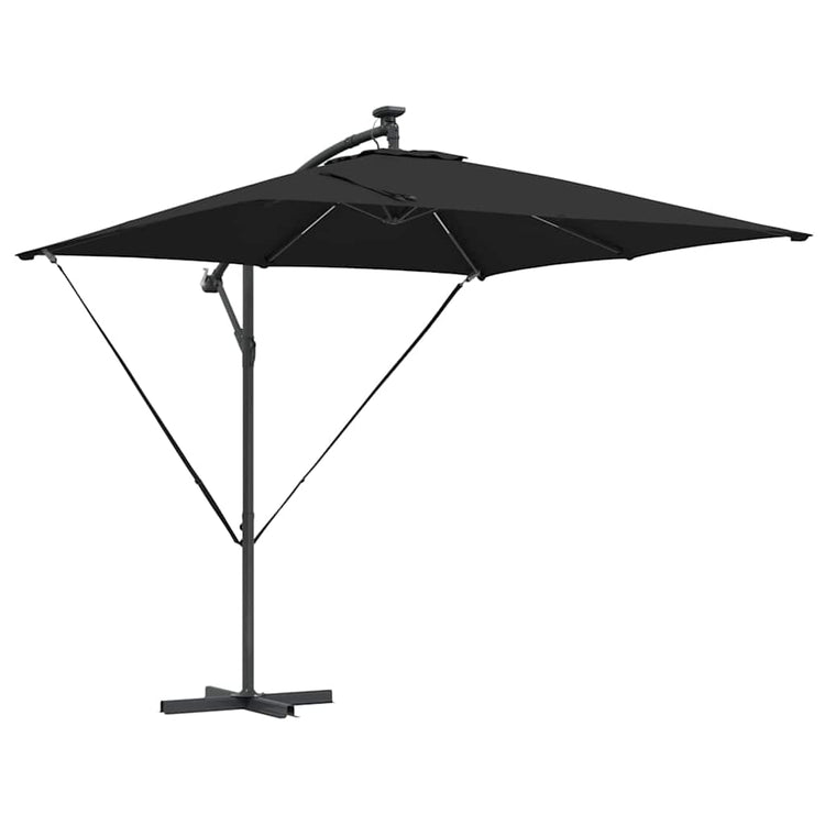 VidaXL Ampel-Bananenschirm Schwarz 249 x 249 x 250 cm