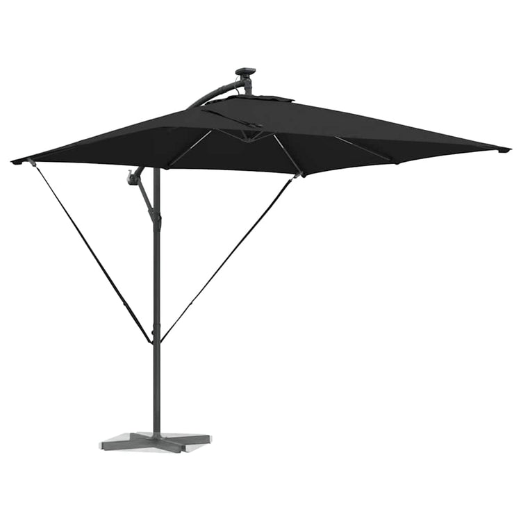 VidaXL Ampel-Bananenschirm Schwarz 249 x 249 x 250 cm