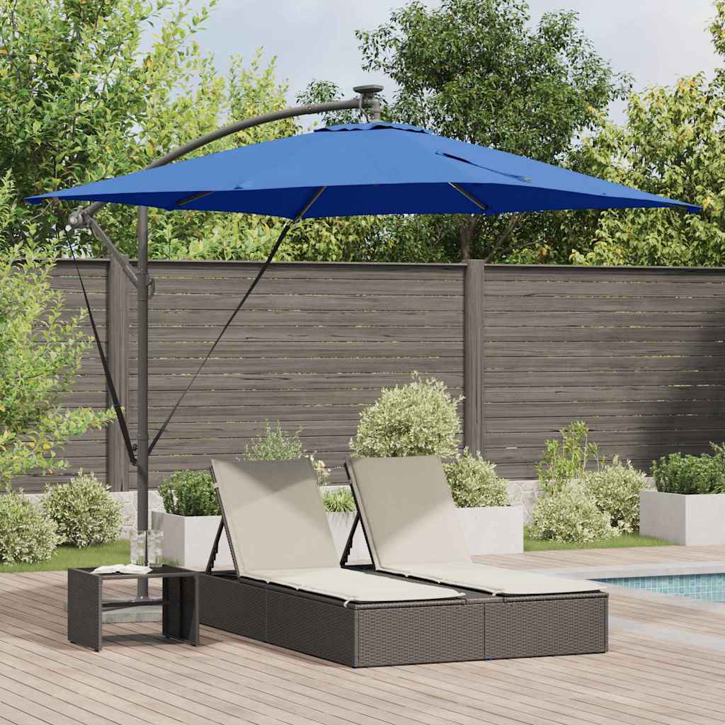VidaXL Ampel-Bananenschirm Blau 249 x 249 x 250 cm