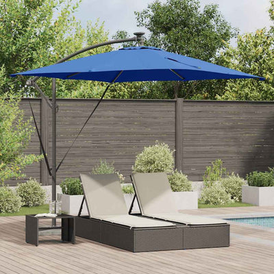 VidaXL Ampel-Bananenschirm Blau 249 x 249 x 250 cm
