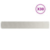 Vidaxxl Rasenkanten 30 Stück 15x103 cm Edelstahl