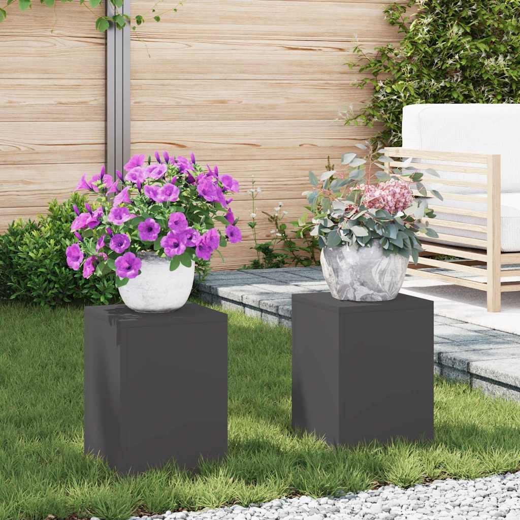 Vidaxx Pflanzenständer 2 Stück schwarz 24 x 24 x 35 cm Stahl