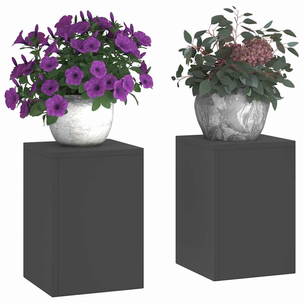 Vidaxx Pflanzenständer 2 Stück schwarz 24 x 24 x 35 cm Stahl