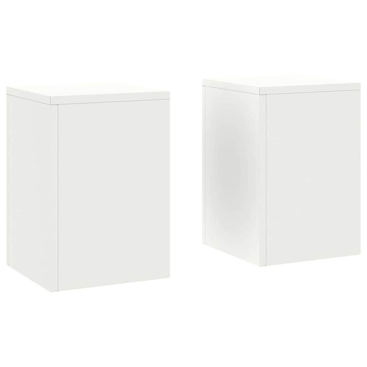 VidaXL Pflanzenständer 2 Stück weiß 24 x 24 x 35 cm Stahl