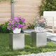 Vidaxxl Pflanzenständer 2 Stück Silber 24 x 24 x 35 cm
