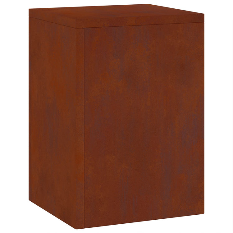 VidaXL Pflanzenständer 2 Stück rostig 24 x 24 x 35 cm Cortenstahl