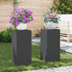 VidaXL Pflanzenständer 2 Stück schwarz 24 x 24 x 55 cm Stahl