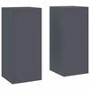 Vidaxl Pflanzenständer 2 Stück Anthrazit 24 x 24 x 55 cm Stahl