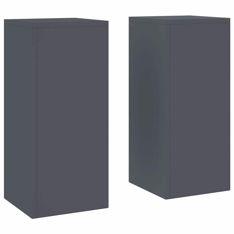 Vidaxl Pflanzenständer 2 Stück Anthrazit 24 x 24 x 55 cm Stahl