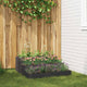 Vidaxl Gartenblumentopf schwarz 90 x 90 x 35 cm kaltgewalzter Stahl