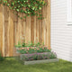 Vidaxl Gartenblumentopf Silber 90 x 90 x 35 cm verzinkter Stahl