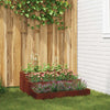 Vidaxl Gartenblumentopf rostig 90 x 90 x 35 cm Cortenstahl
