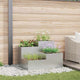 Vidaxl Tuin Bloempot Silber 80 x 80 x 60 cm aus verzinktem Stahl