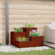 Vidaxl Gartenblumentopf rostig 80 x 80 x 60 cm Cortenstahl