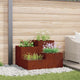 Vidaxl Gartenblumentopf rostig 100 x 100 x 60 cm Cortenstahl