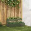 Vidaxxl Gartenblumentopf olivgrün 100 x 60 x 45 cm kaltgewalzter Stahl