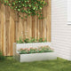 VidaXL Gartenblumentopf Silber 100 x 60 x 45 cm Edelstahl