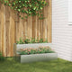Vidaxl Gartenblumentopf Silber 100 x 60 x 45 cm verzinkter Stahl