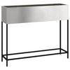 Vidaxl erhöhter Gartenpflanzer Silber 100 x 26 x 82 cm Edelstahl