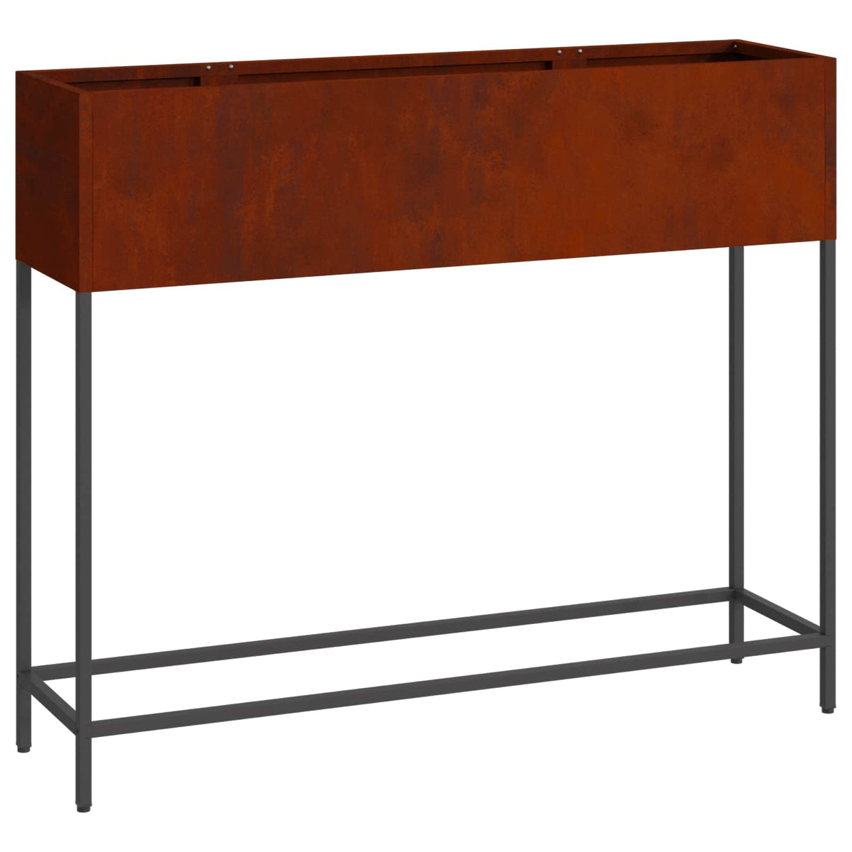 Vidaxl erhöhter Gartenpflanzer rostig 100 x 26 x 82 cm Cortenstahl