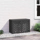 VidaXL Klimaanlagenabdeckung schwarz 90 x 40 x 60 cm Stahl