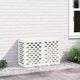 VidaXL Klimaanlagenabdeckung weiß 90 x 40 x 60 cm Stahl