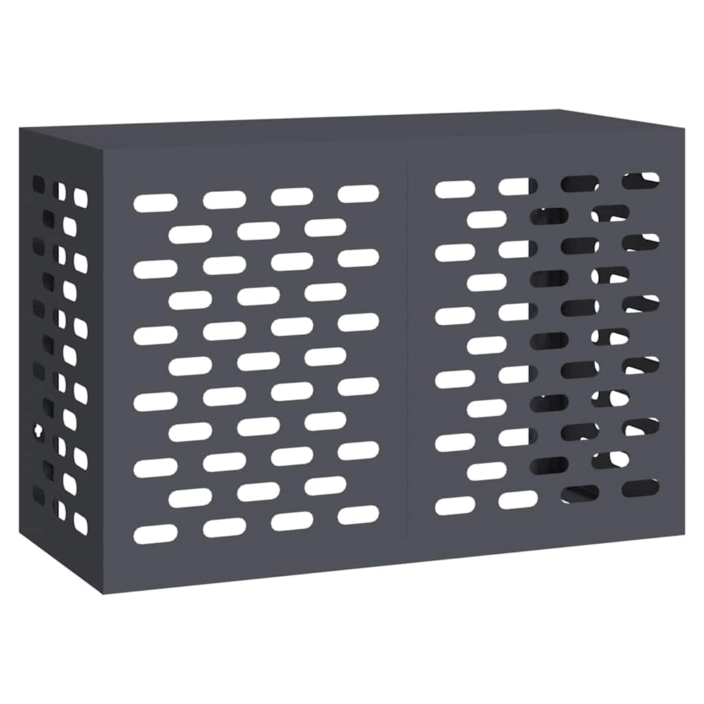 Vidaxxl Klimaanlagenabdeckung Anthrazit 90 x 40 x 60 cm Stahl