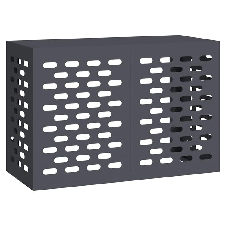 Vidaxxl Klimaanlagenabdeckung Anthrazit 90 x 40 x 60 cm Stahl