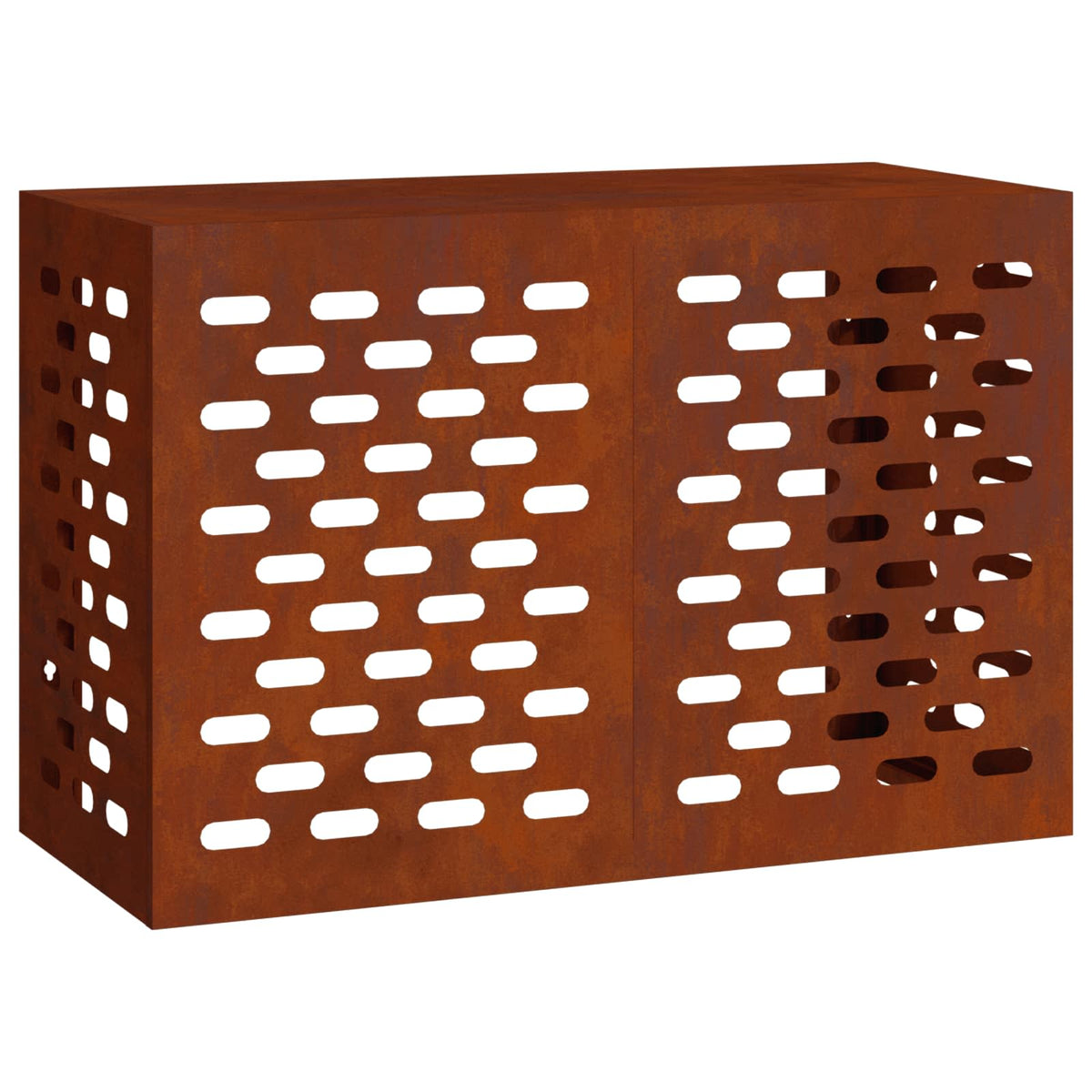 Vidaxl Klimaanlagenabdeckung rostig 90 x 40 x 60 cm Cortenstahl
