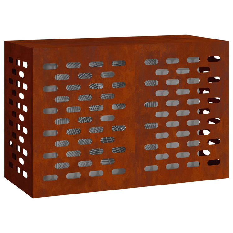 Vidaxl Klimaanlagenabdeckung rostig 90 x 40 x 60 cm Cortenstahl