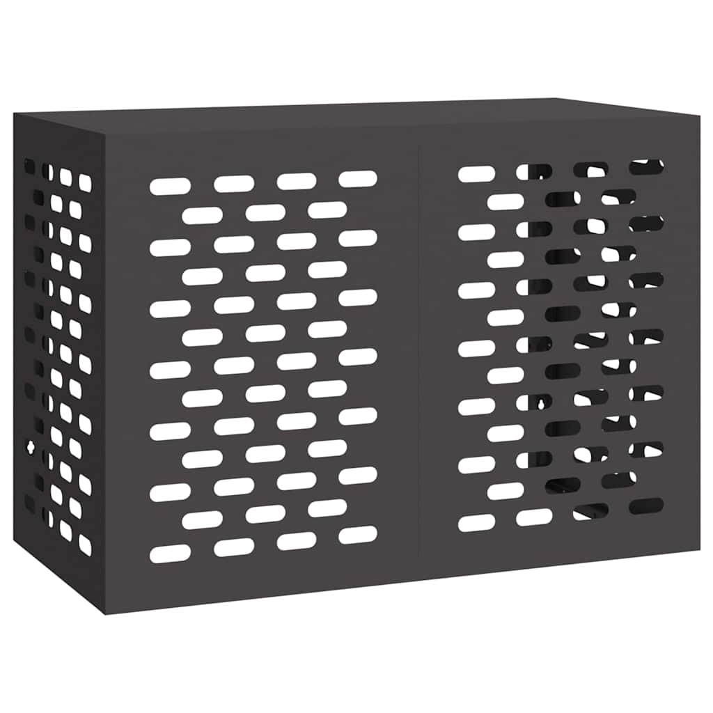 Vidaxx Klimaanlagenabdeckung schwarz 100 x 50 x 70 cm Stahl