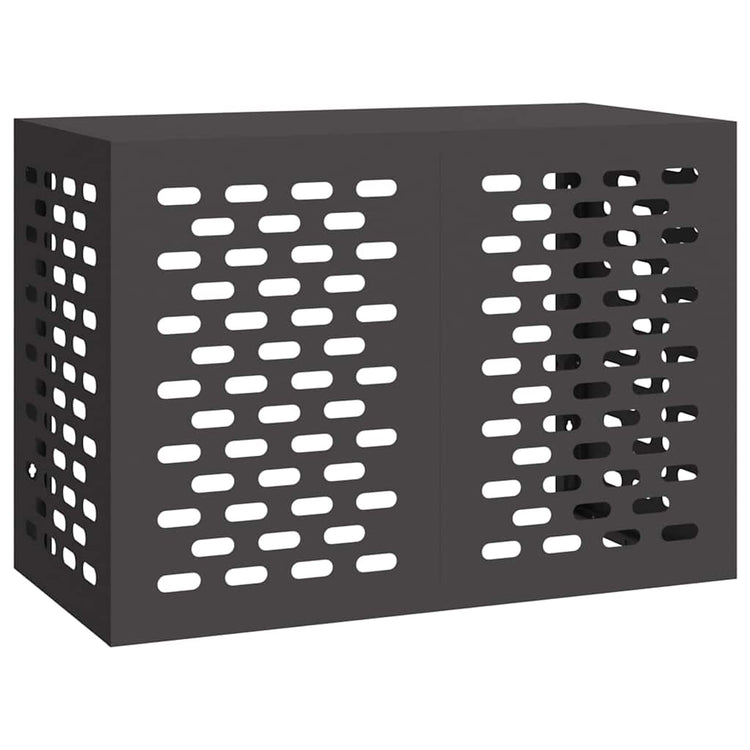 Vidaxx Klimaanlagenabdeckung schwarz 100 x 50 x 70 cm Stahl