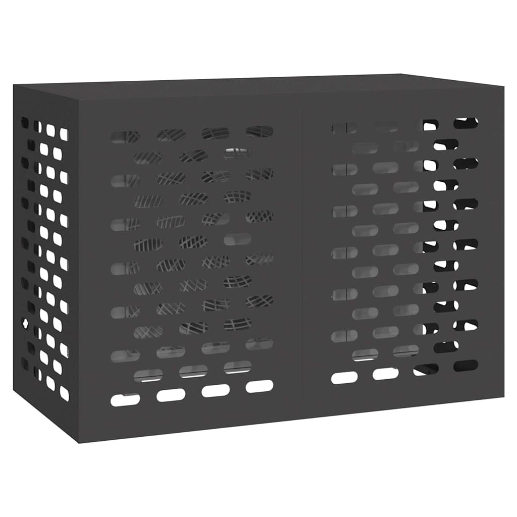 Vidaxx Klimaanlagenabdeckung schwarz 100 x 50 x 70 cm Stahl