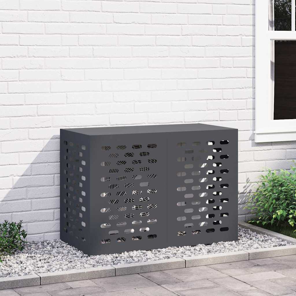 Vidaxl Klimaanlagenabdeckung Anthrazit 100 x 50 x 70 cm Stahl