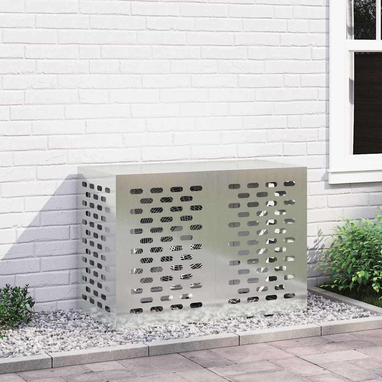 Vidaxxl Klimaanlagenabdeckung Silber 100 x 50 x 70 cm